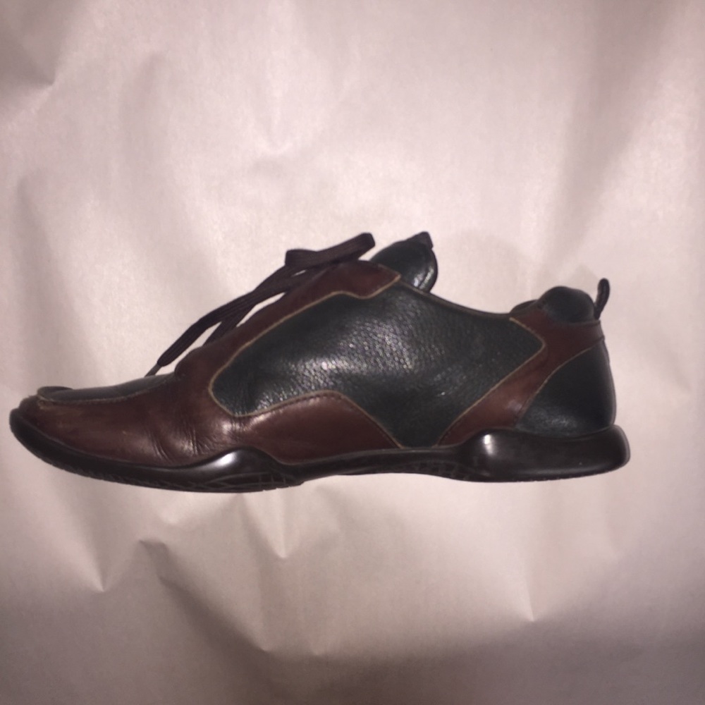 authentic PRADA size 8.5 men’s lace up leather - Picture 3 of 8